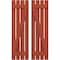 Ekena Millwork Americraft 4-Board (2 Batten) Wood Spaced Board-n-Batten Shutters w/ Z-Bar, ARW102SB415X77CLH, PR ARW102SB415X77CLH - alternate 1